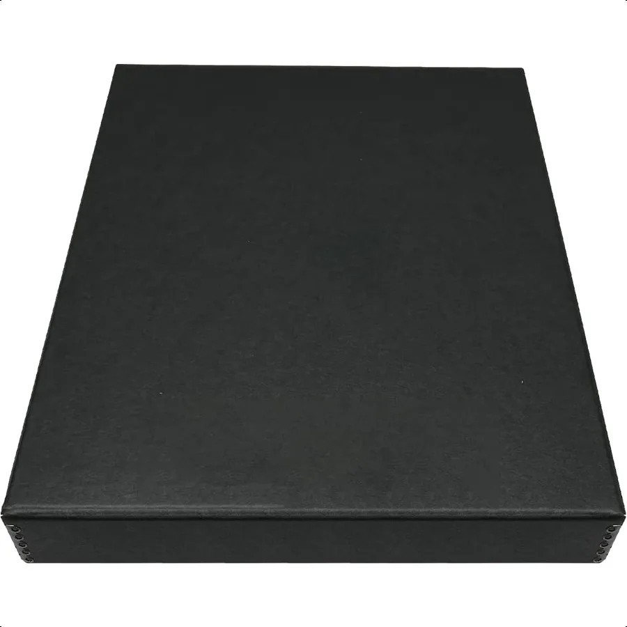 

Archival Folio Storage Box 11x14 Clamshell Design with Metal Edge Preserve And Store Photos Documents Cards Prints Arts Crafts