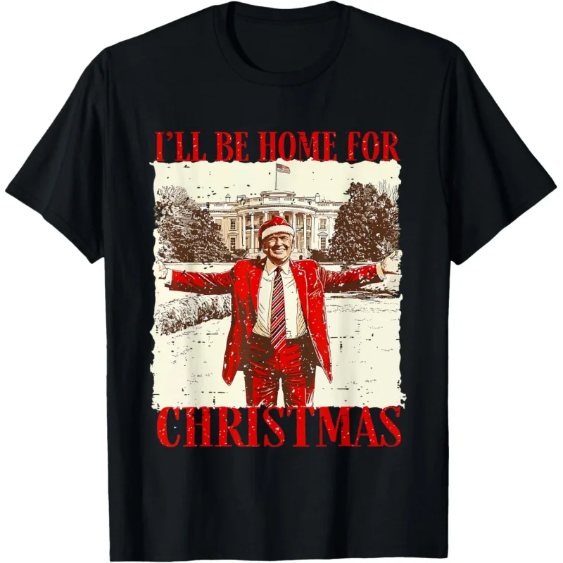 Christmas Retro Funny Trump 2024 I Will Go Home Top T-shirt