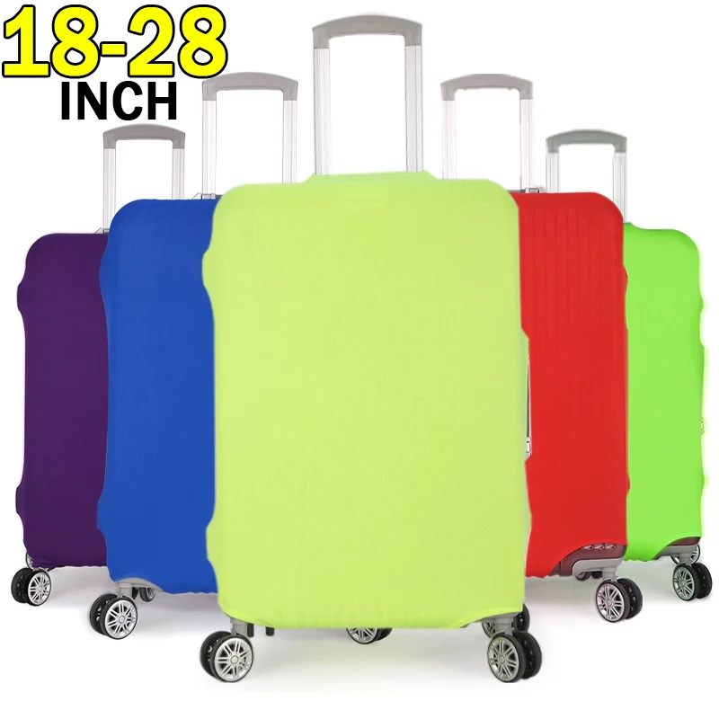 Elastic Luggage Cover for 18-28 Inch Suitcase Case Travel Fabric Suitcase Protector Rolling Baggage Dustproof Accessories