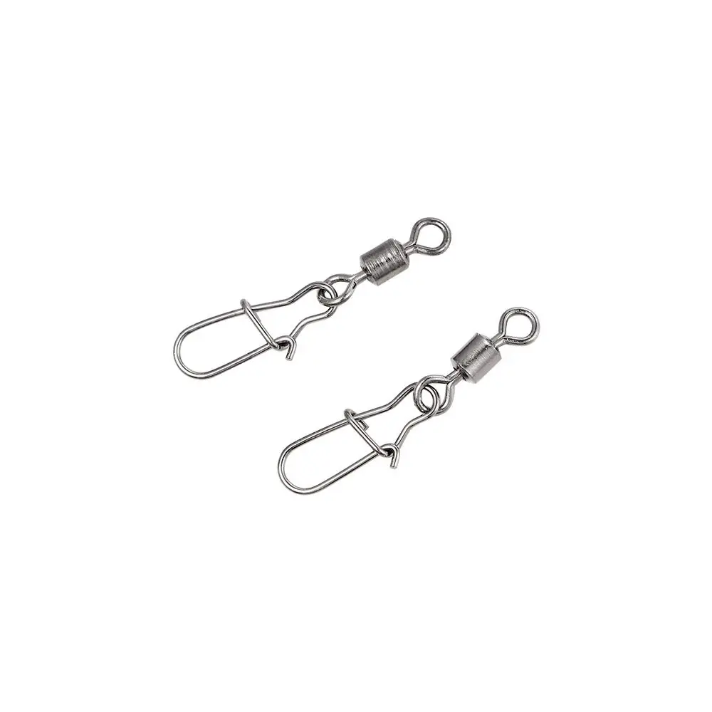 Fishing Tools Pins Fishing Tackle Swivel Connector Fishing Connector Swivels Interlock Pin Snap Fishing Rolling Connector