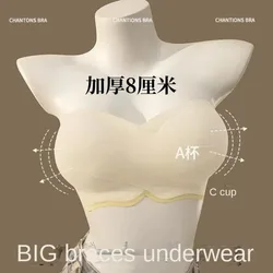 Push Up Bra for Small Breasts A-C Cup Anti Slip Adhesive Silicone Bra Invisible Backless Strapless B to D Lift Gel Bra