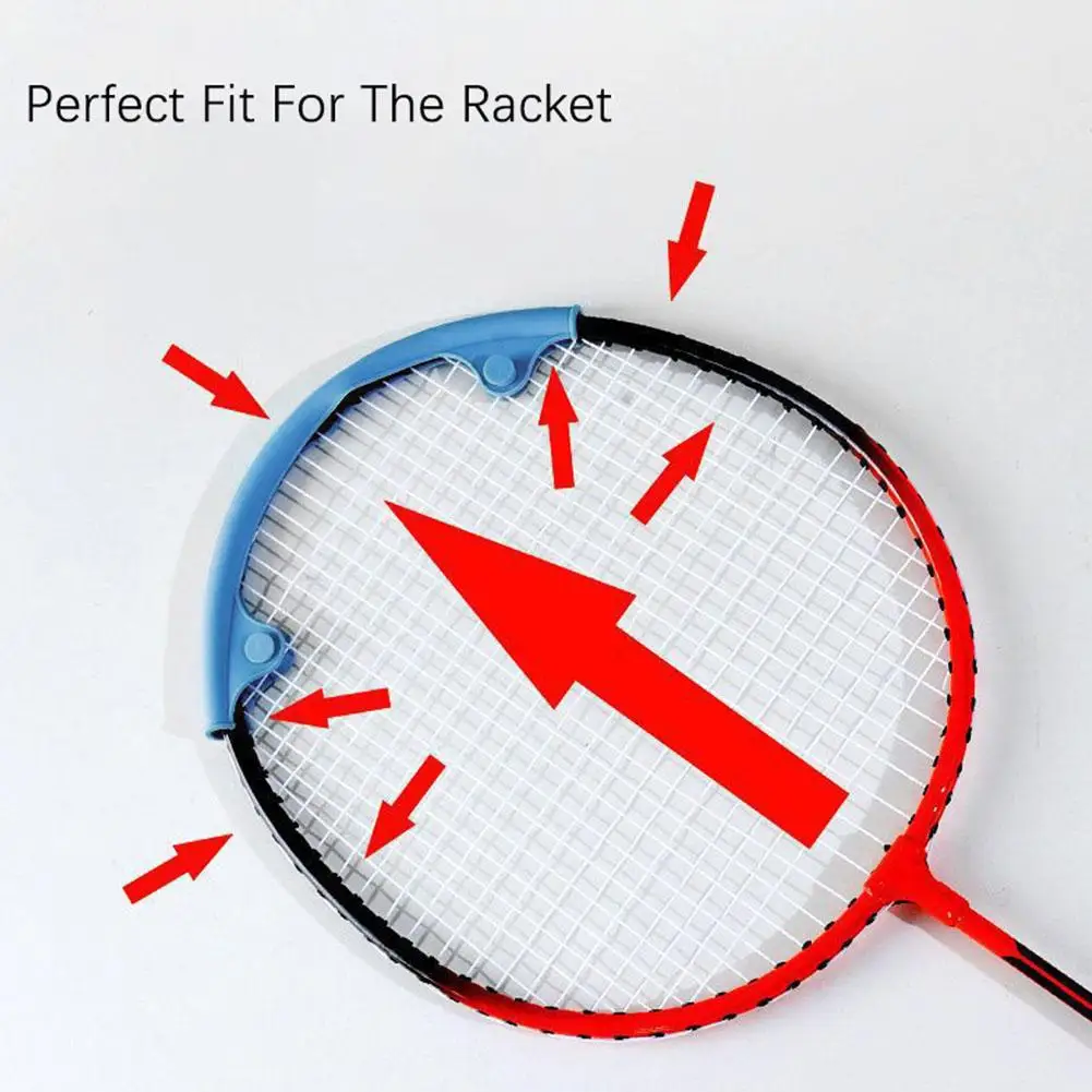 Em forma de U Shock-Absorbing Badminton Racket Protector, Melhor Desempenho, Frame Frontal, Cabeça, Curvo Proteção Manga