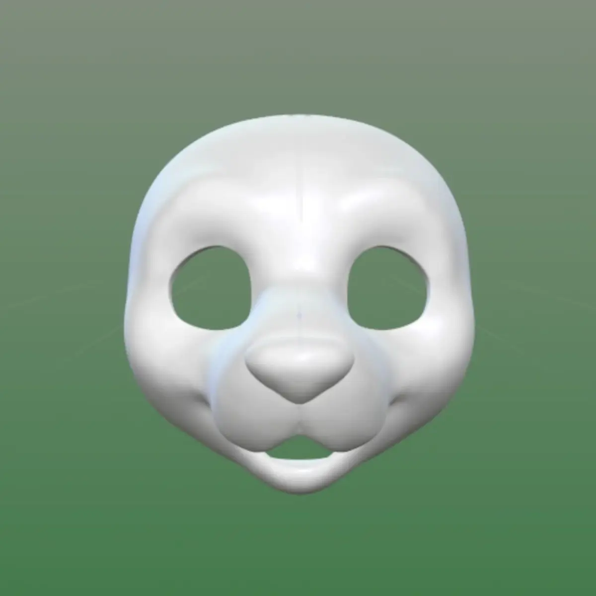 American Style Headbase Round Eyed Puppy Mask Animal Suit Skull Canine Furry Skull  Cos Fursuit Anime DIY Accessories