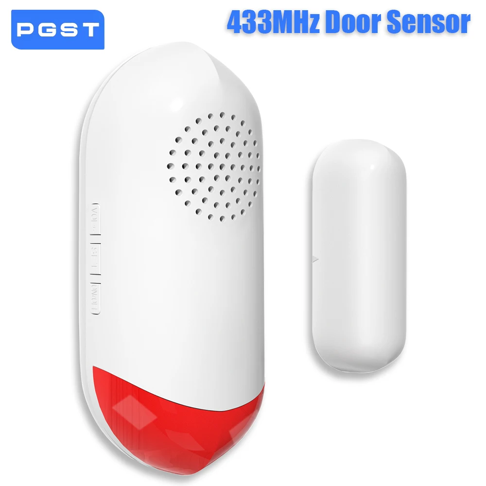 

PGST 433MHz Tuya Magnetic Motion Door Sensor For Alarm Home Security System Smart Home Life Alarm System Security Protection