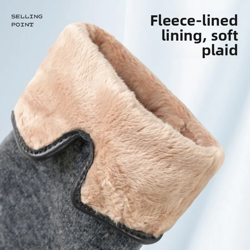 Cute Thermal Gloves Women Winter Velvet Thickened Cold proof Outdoor Skiing Riding Vehicle Windproof and Non slip Touch Screen