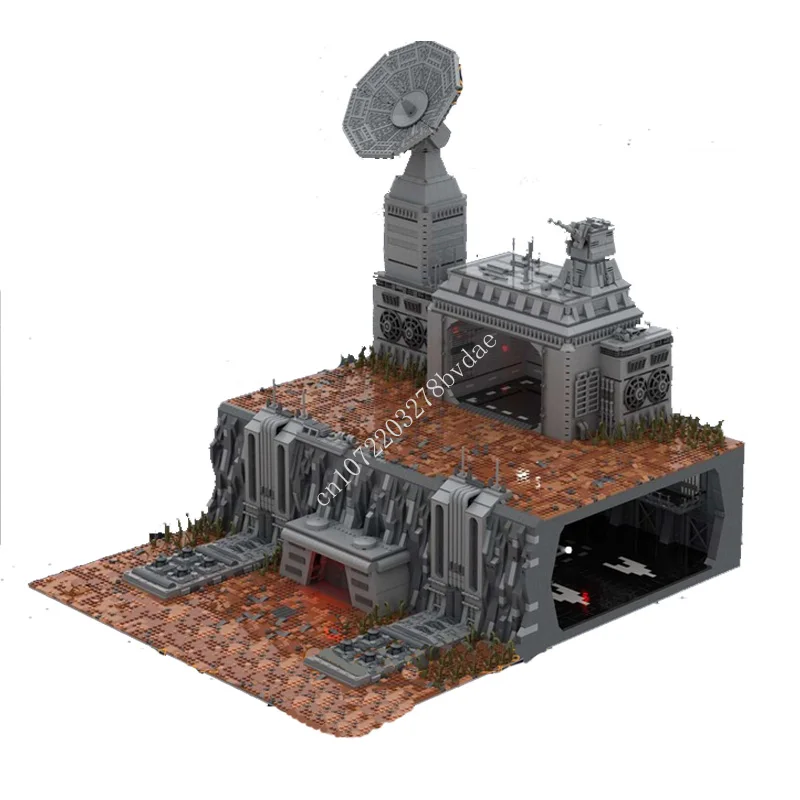 10826PCS MOC Space Wars Imperial Communication Base with Underground Hangar Building Blocks Street View DIY Model Toys Gifts