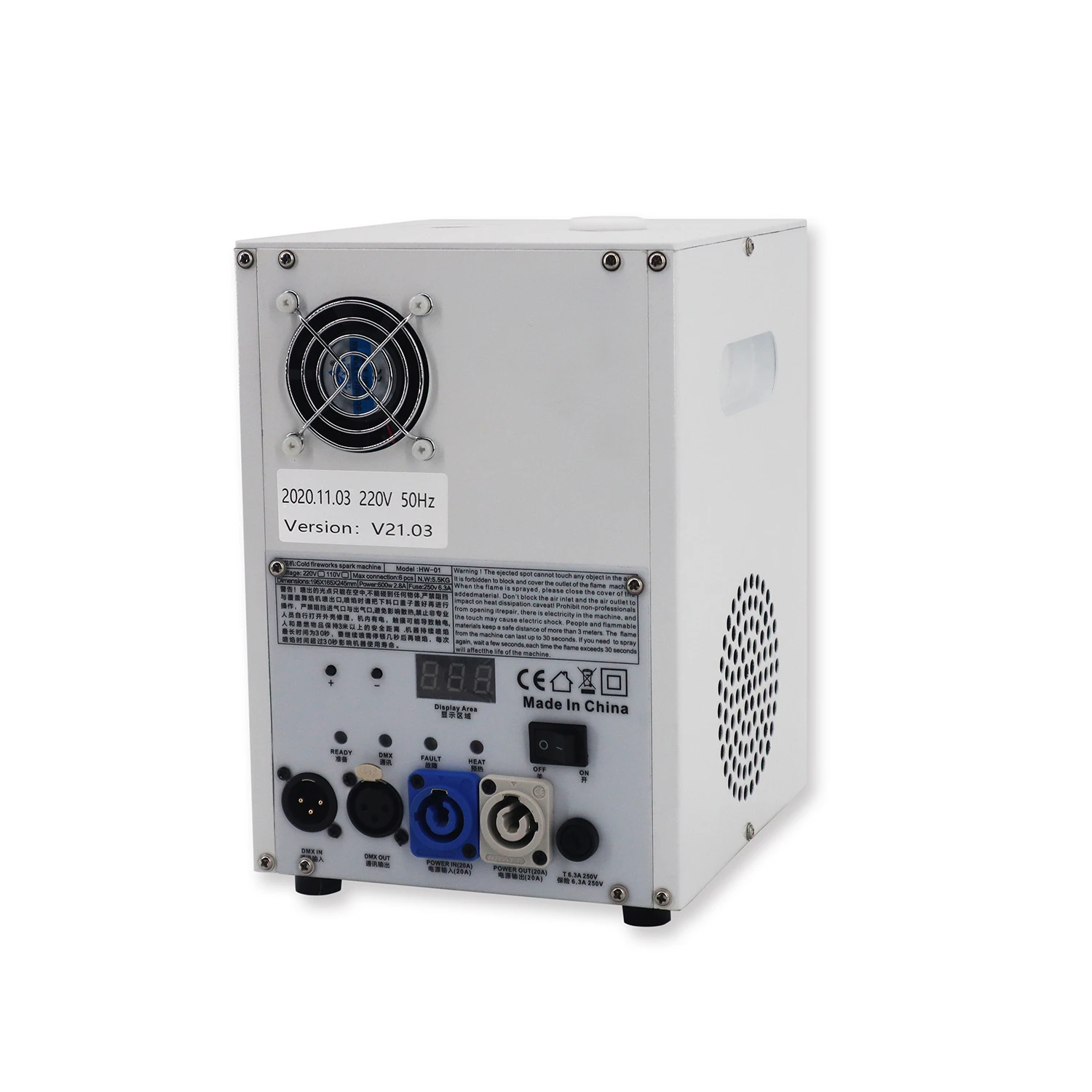 Hot Sell 650W Fire Machine Performance Dj Wedding Dancing Event Mini Battery Wireless Cold Spark