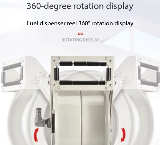 Tanker reel automatic telescopic pipe reel 6 minutes 1 inch 10 meters 15 meters 20 meters oil pipe storage winch