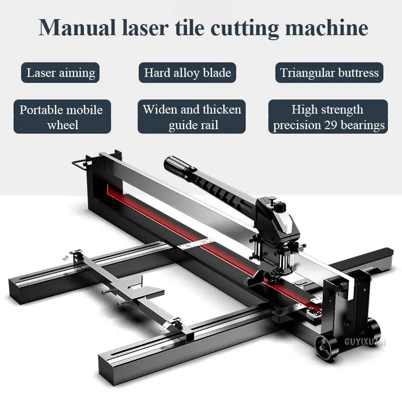 Manual ceramic tile cutter double track ceramic tile push knife high precision laser floor tile ceramic tile push knife artifact