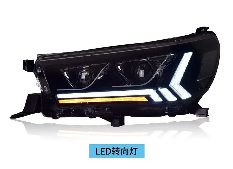 High Quality headlamp Modified Headlight Assembly Auto Lighting System for Toyota Hilux 2016-2019 Xenon Style