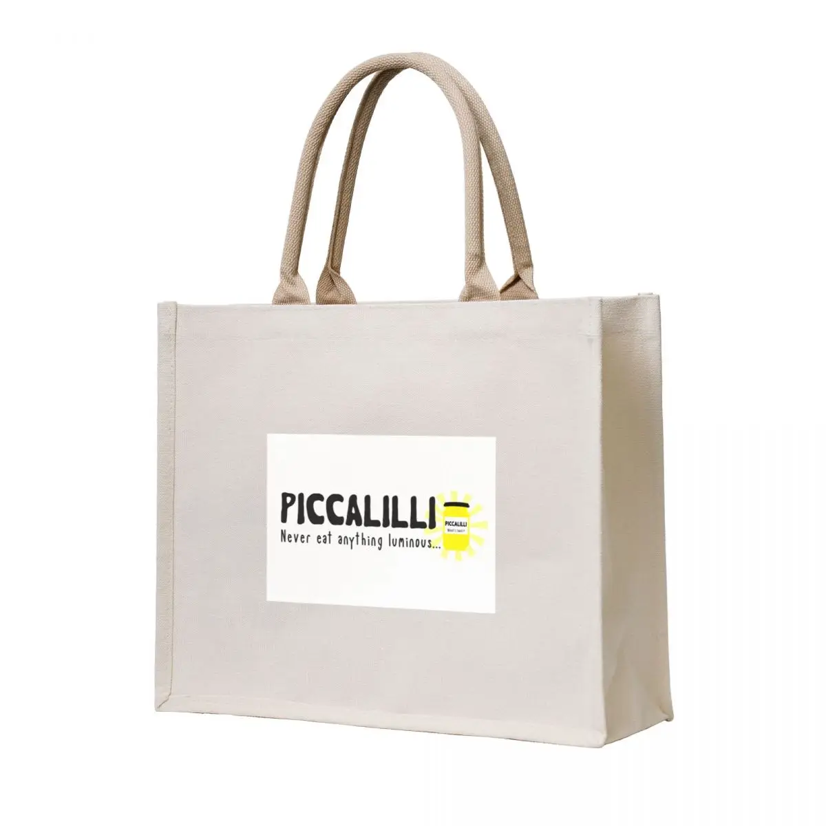 

Piccalilli Never Eat Anything Luminous Tote Bag tote bag screen hand bag Large bags for women