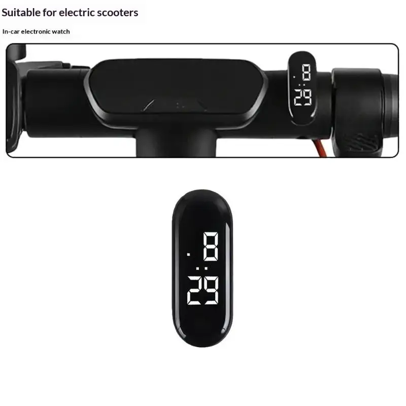 Motorcycle Vehicles Clock Auto Internal Stick-On Mini Sport Waterproof Watch Mechanics Led Clocks Auto Ornament Accessories