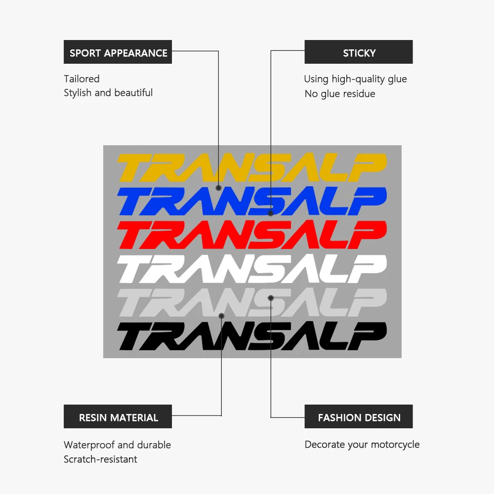 Motorcycle Sticker Transalp 650 Accessories Waterproof Decal for Honda XLV 600 700 XL600V XL650V XL700V Transalp 2000-2014 2002