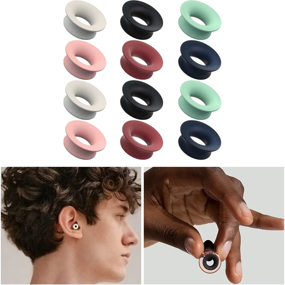 Portable Silicone Silent Earplugs Multicolour Adjustable Earphone Mute Tools 5 DB Noise Reduction Quiet Ear Plugs Accessories