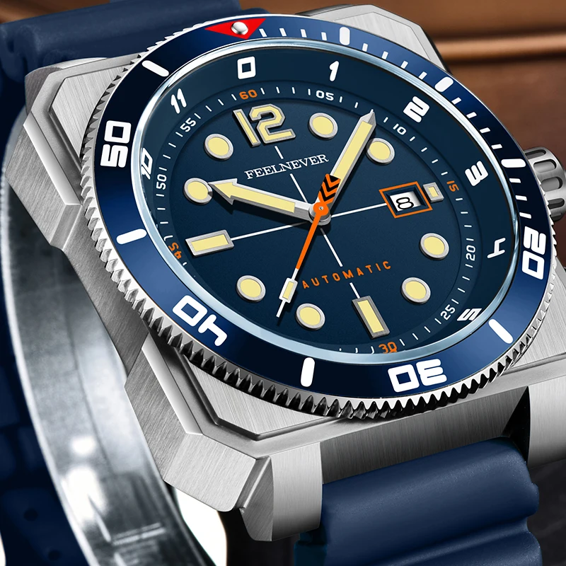 FEELNEVER 2026 Automatic Mens Watch LIGE Luxury Mechanical Watches Men 300M Waterproof MIYOTA 8215 316L Steel Wristwatches Reloj view 2