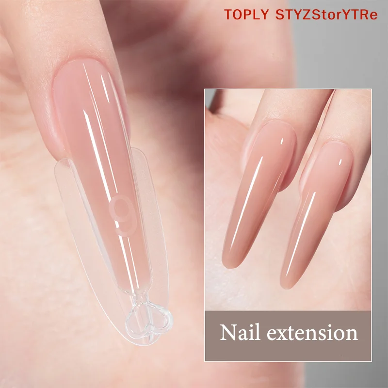 60pcs 15Size Quick Extensions-Dual Forms T-shaped Ellipse Manicure Forms Top Mold Bottom Mold 3D Sandwich Dual Nail Forms