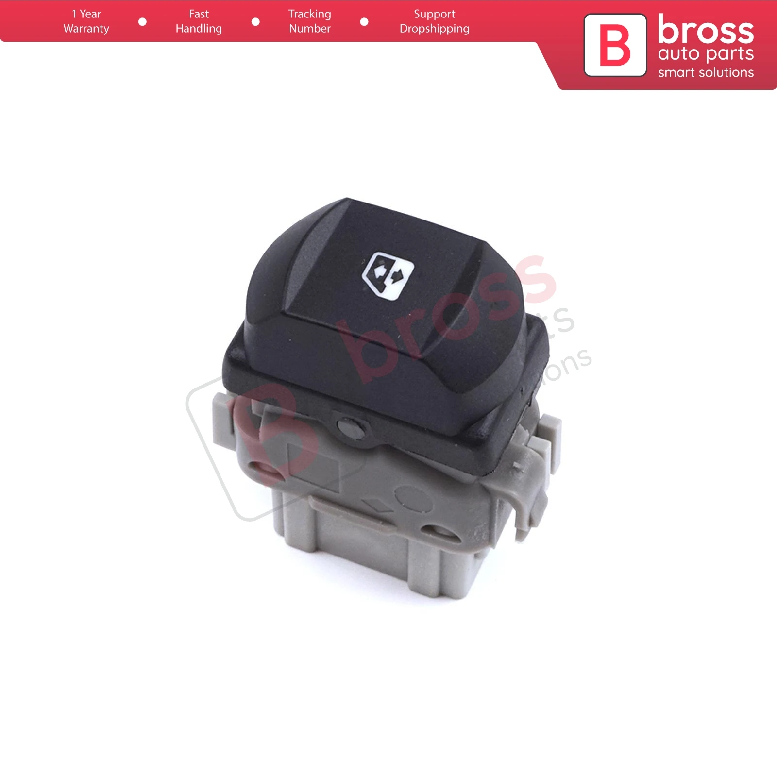 

Bross Auto Parts BDP859 Front Passenger Window Control 6-Pin Switch 8200315013 for Megane Laguna 2 Espace 4 Ship From Turkey