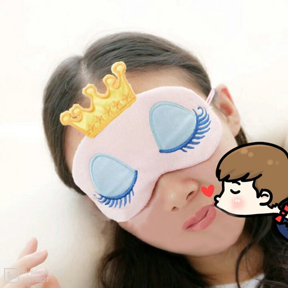 

Мультяшная маска для сна для глаз, розовый эластичный ремешок, удобная повязка на глаз, расслабляющий сон для путешествий и сна