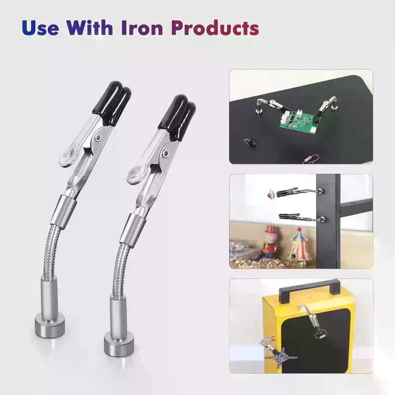 

Soldering Helping Hands Magnetic Universal Flexible Arm Welding Assistant PCB Clamp Thir Hand Welding Repair Tools
