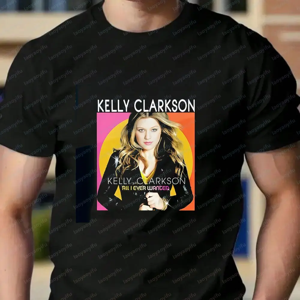 Kelly Clarkson - Summer Casual Trendy Multi-Purpose Short-Sleeved Men's and Women's Round-neck T-Shirt
