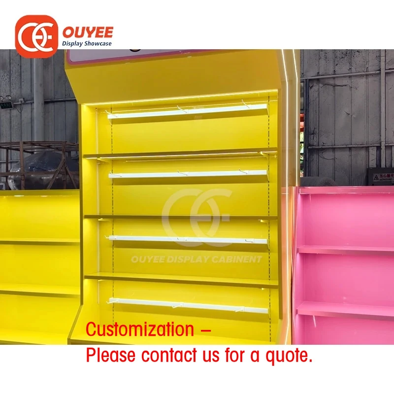 

custom.Customized Melamine Counter Display Solution Provider Candy Interior Design