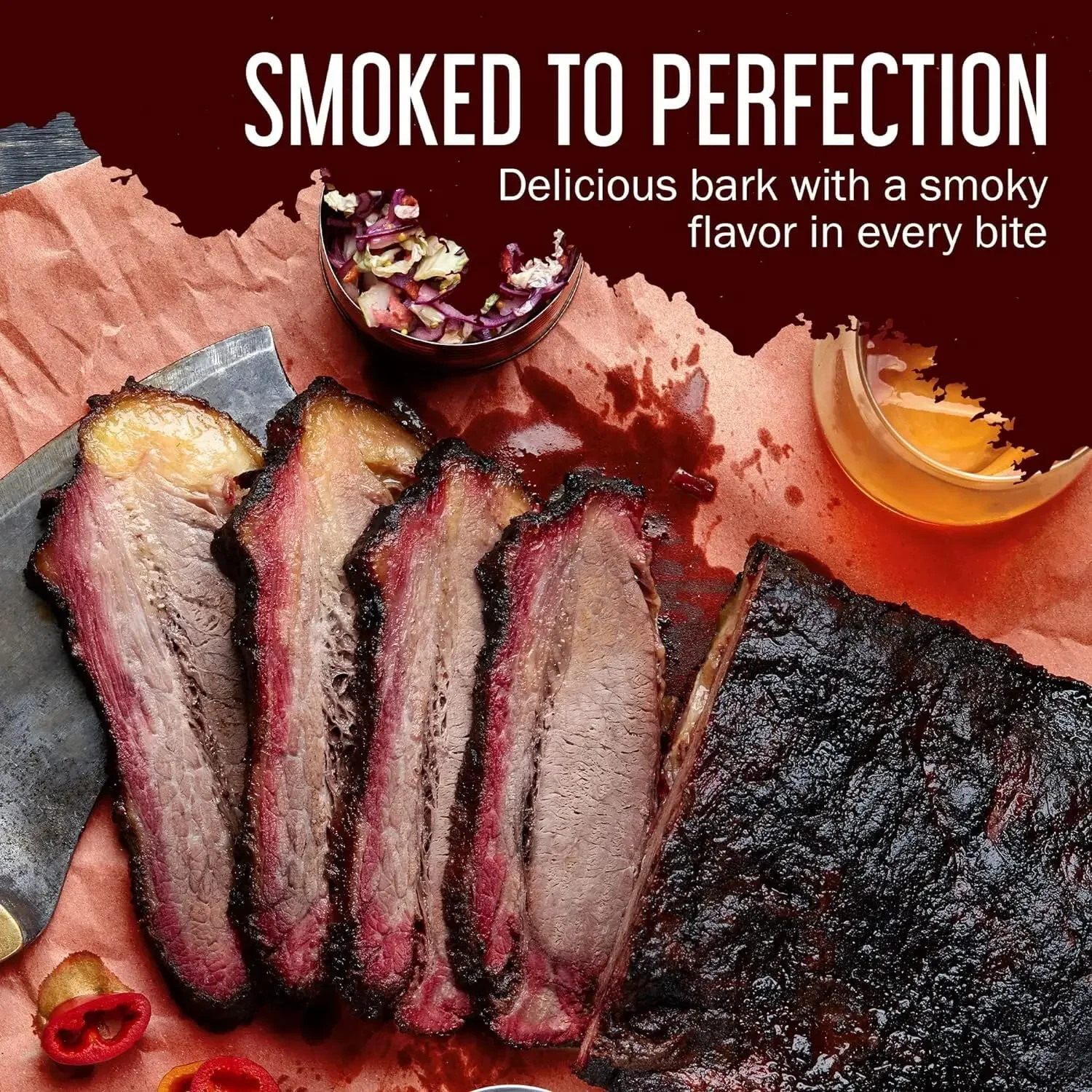 Unwaxed Peach Butcher Paper Roll Heavy Duty For BBQ Smoking Meat Brisket Oil Resistant Food Grade Tear Proof Cooking