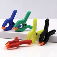 1Pc/10Pcs 2 Inch Spring Clamp DIY Colorful Plastic Joinery Clip High Quality Woodworking Immobilization Clamp Home Hardware