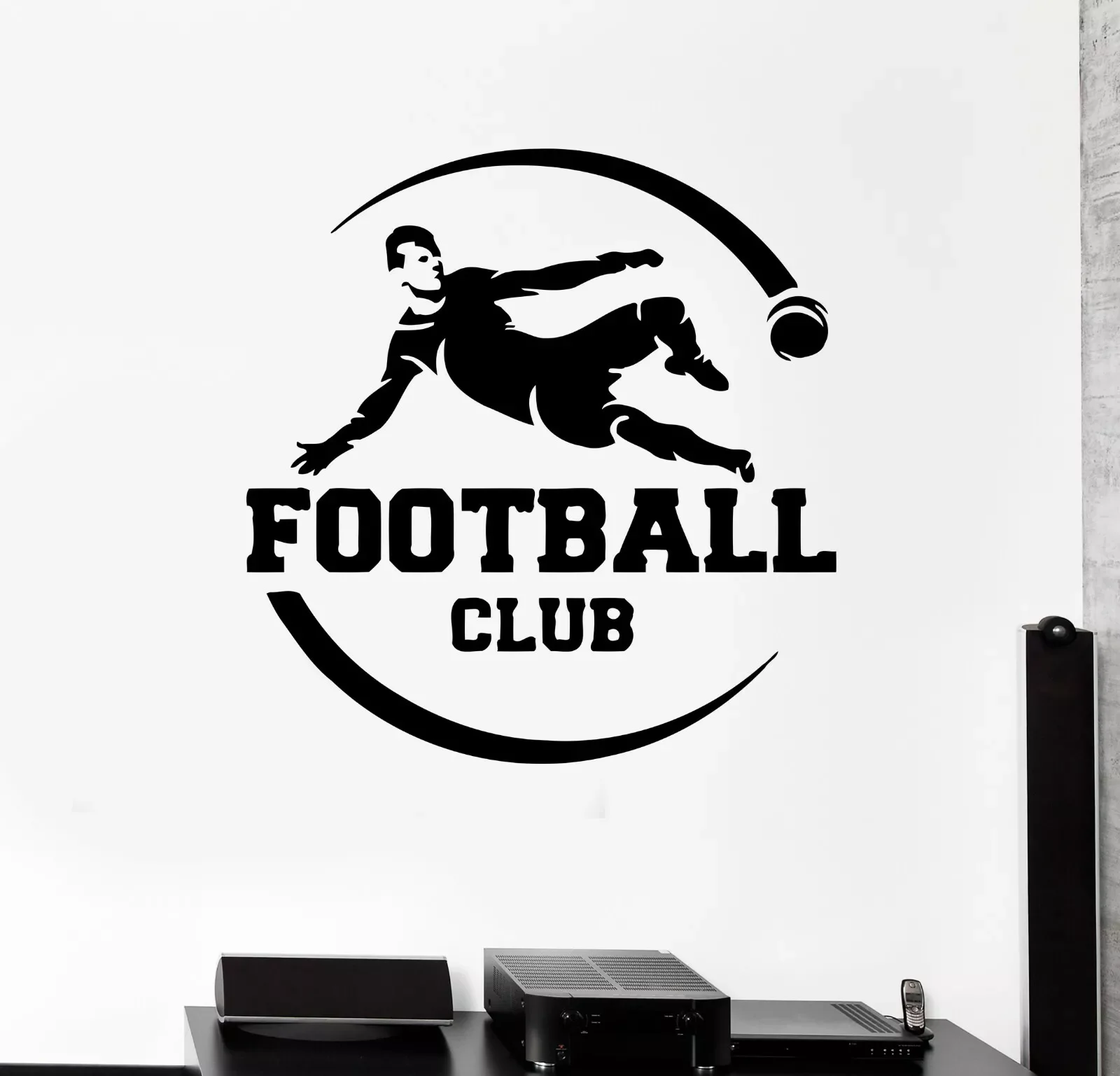 

Football Club Player Sports Team Soccer Vinyl Decal Wall Art Sticker Picture Mural removeable decor