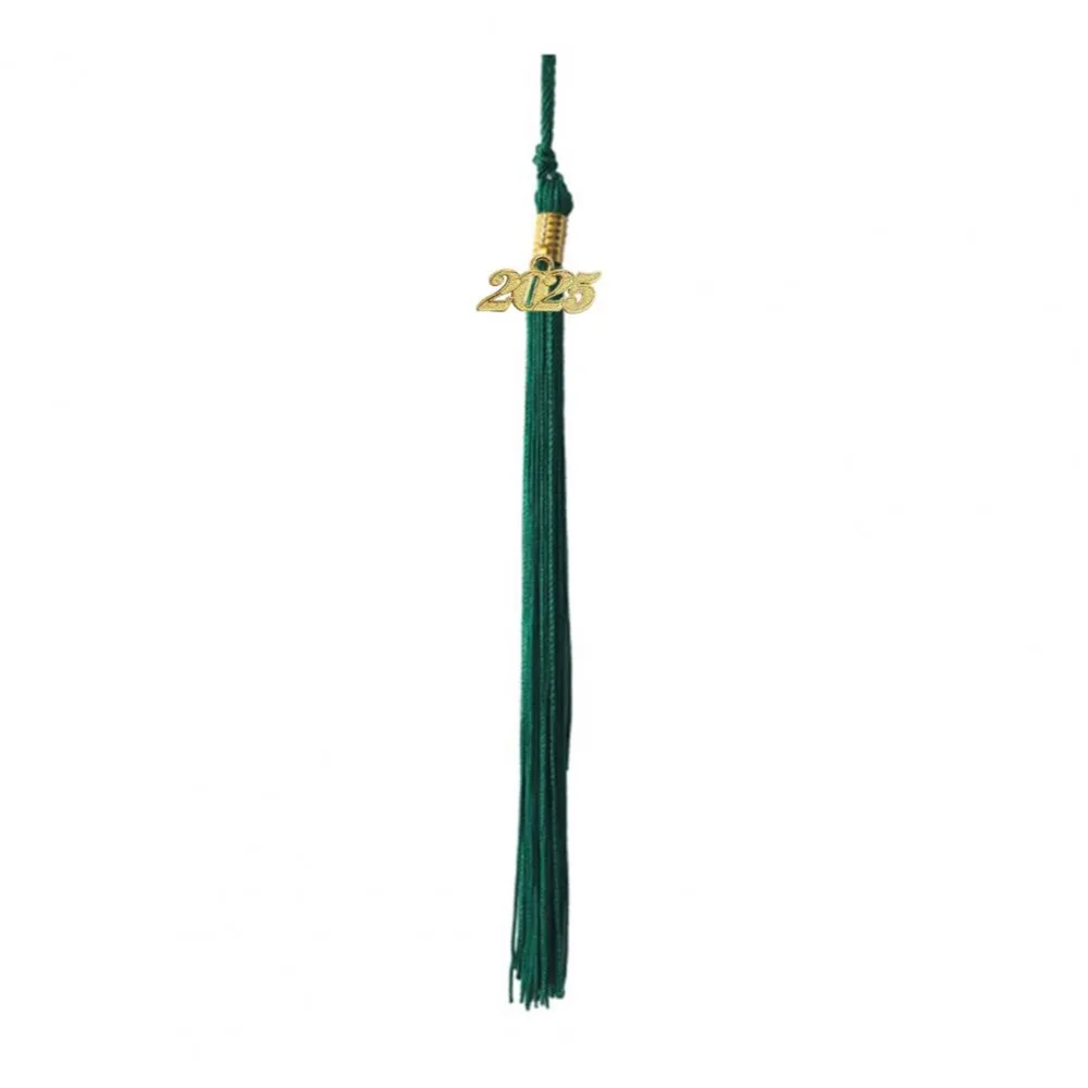 Pendentif à breloque en polyester et alliage, couleur unie, style 2025, 9 couleurs, pour châle de toque de graduation, idéal pour l'artisanat DIY