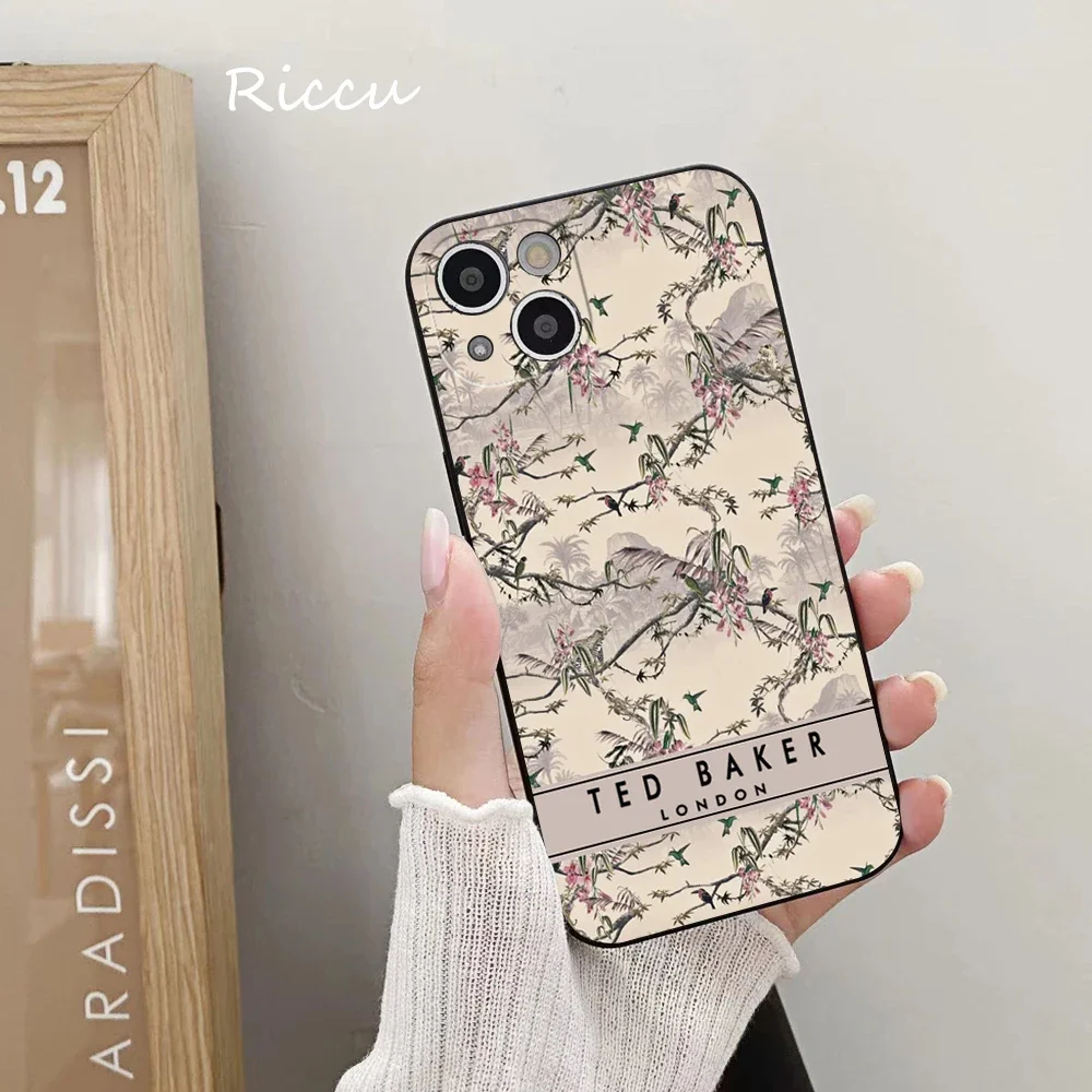 FOR IPhone 15 ultra Phone Case FOR IPhone 13 promax 11 12 Pro 14 Plus XR XS MAX Fashion Brand Flower Ted Design-Bakers Cover