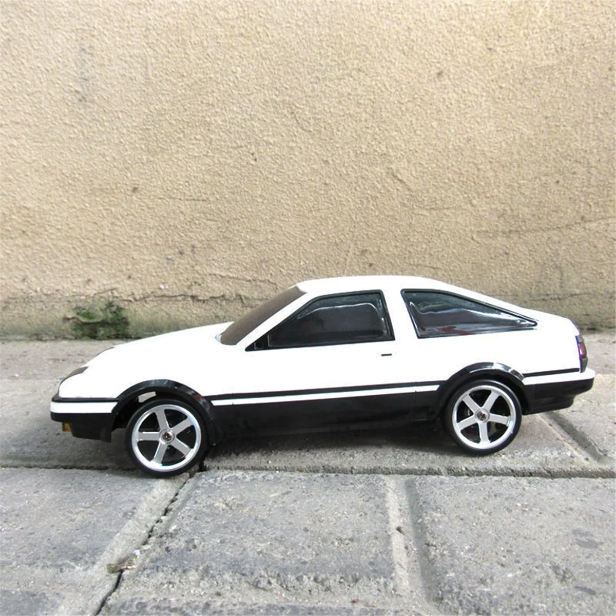 ABJL 4pcs Wheels with Rubber Tires Spare Parts for LDRC AE86 RC Car Upgrade Parts Accessories Black+Silver