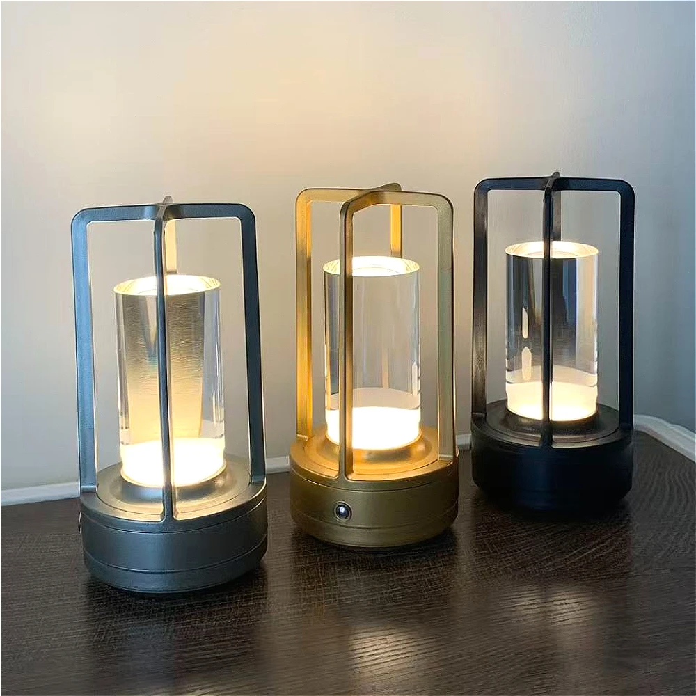 

Винтажная светодиодная настольная лампа с сенсорным управлением, атмосферный ночник, многофункциональный светильник для гостиной/спальни/бара/кемпинга