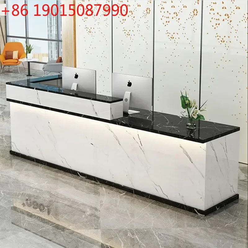 Mostrador de Caja para Supermercado, Recepción, Tienda de Ropa, Mobiliario Moderno Minimalista, Atril para Iglesia, Hogar, Banco