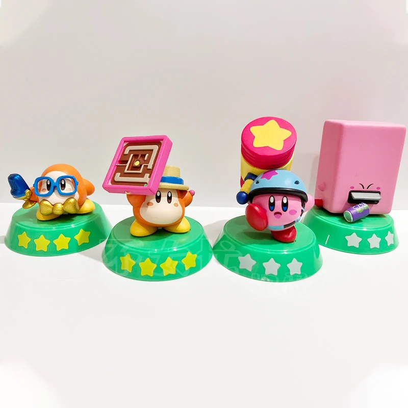 4 Teile/satz Echte Bandai Kirby Explore Discover 06 Twisted Eggs Anime Action Figur Modell Spielzeug Geschenk für Geburtstag