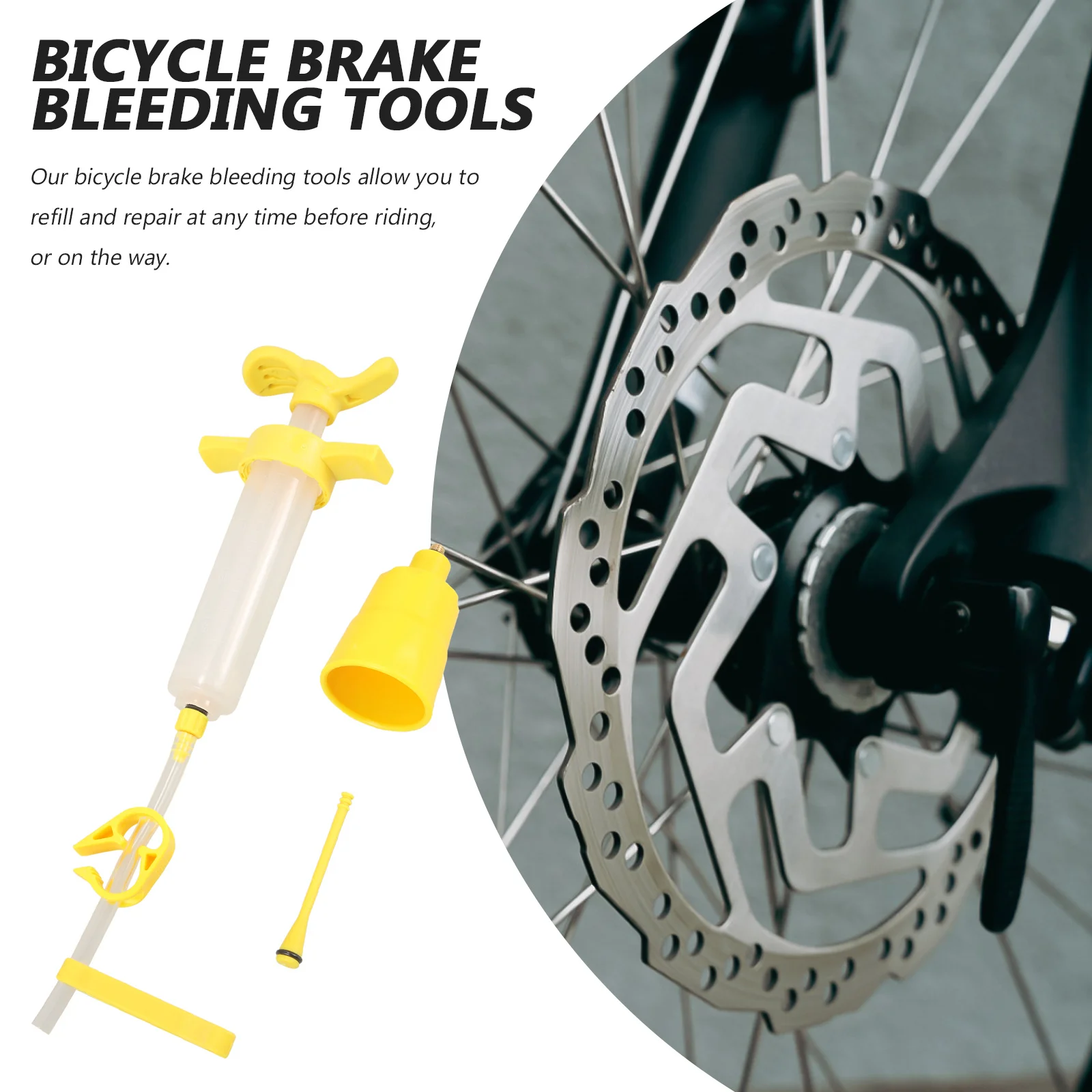 

1 комплект, комплект для прокачки тормозов горного велосипеда, инструмент для прокачки гидравлических дисковых тормозов, ремонтный комплект для заправки минерального масла, инструменты для заполнения тормозов