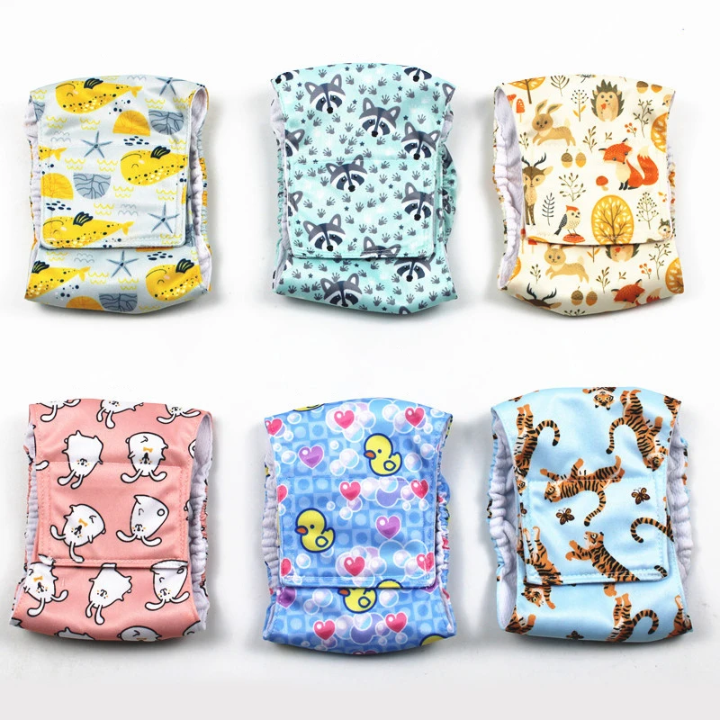 Washable Male Dog Physiological Pants Reusable Sanitary Underwear Belly Wrap Band Cotton Diaper For Large Small Medium Dog