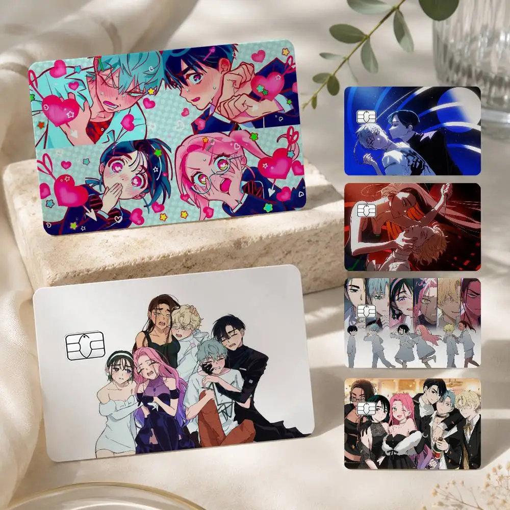 A-Alien Stage 1Set 4Pcs Card Skin Stickers, Waterproof Decorative Film for Credit Debit Bank Bus IC Cards
