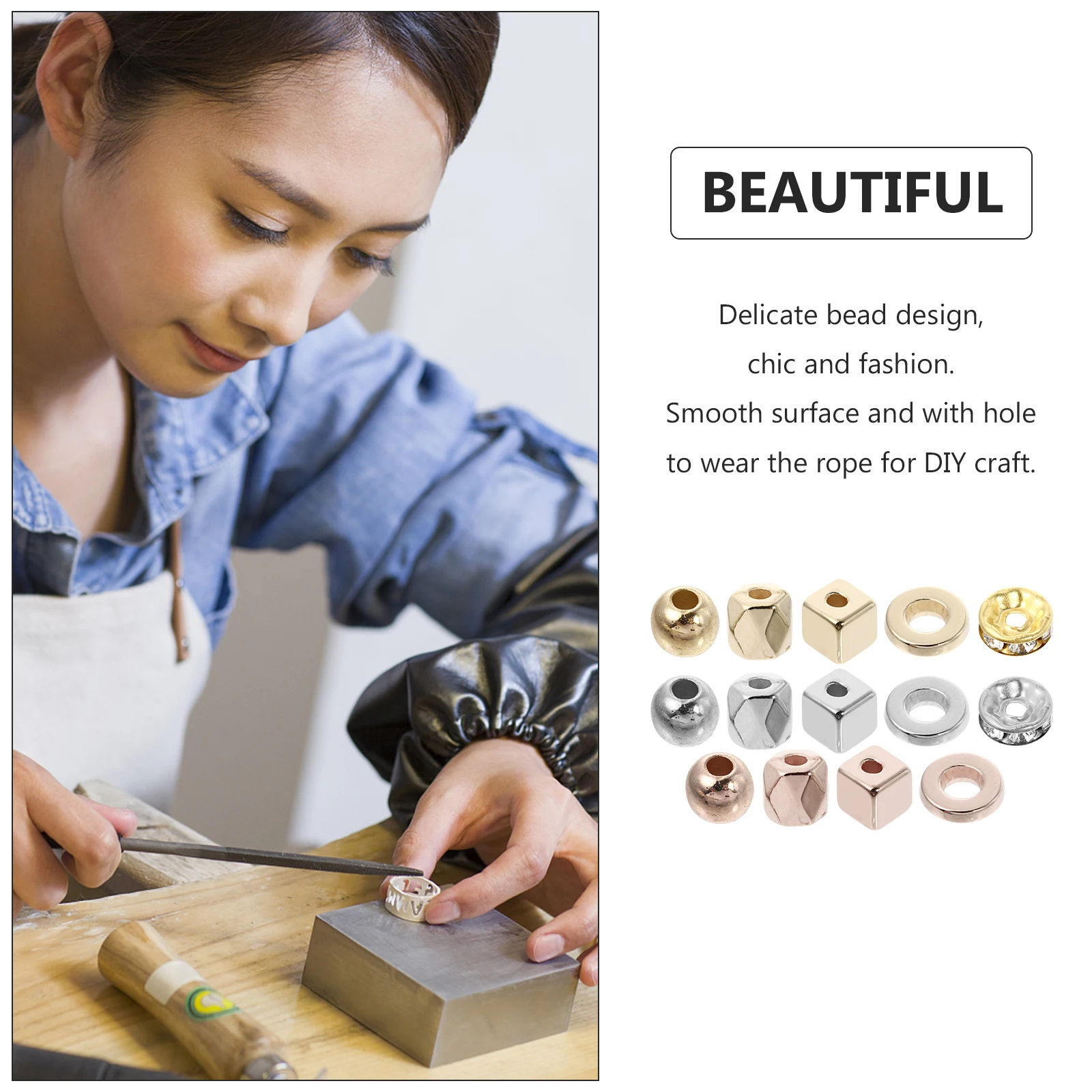 

1 set Spacer Geometric Section For Jewelry Making Diy Craft Bead Accessories Decorative Bracelet Handmade Loose Plastic Cube