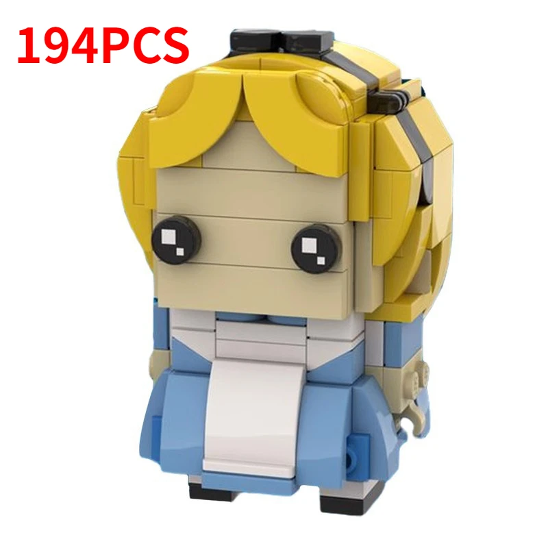 

Серия анимированных фильмов, принцесса Алиса, персонаж, строительный блок MOC, фигурки с квадратной головкой, сборная модель, головоломка, детская игрушка в подарок