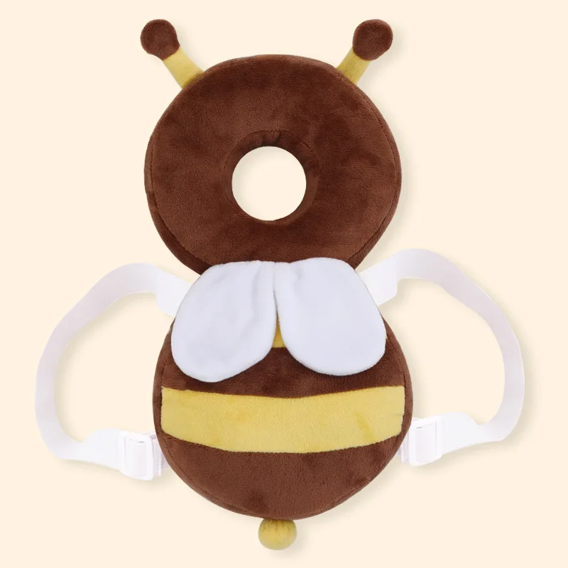 Appui-tête anti-chute pour bébé qui apprend à marcher, oreiller respirant, protection de la tête, petite abeille