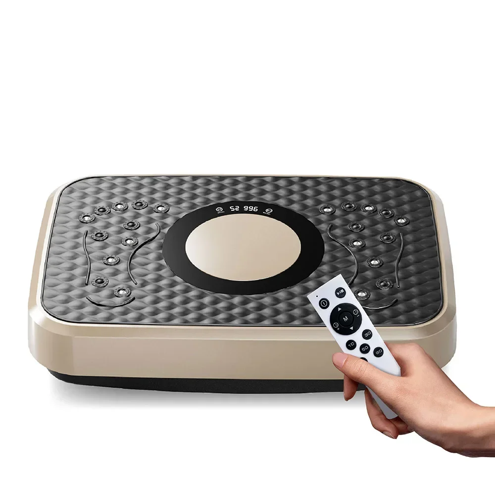 

Vibration Plate Fitness Massager, Remote Control & Button Operation, Shaking Workout Board with 120 Speed Levels, Fat Burner