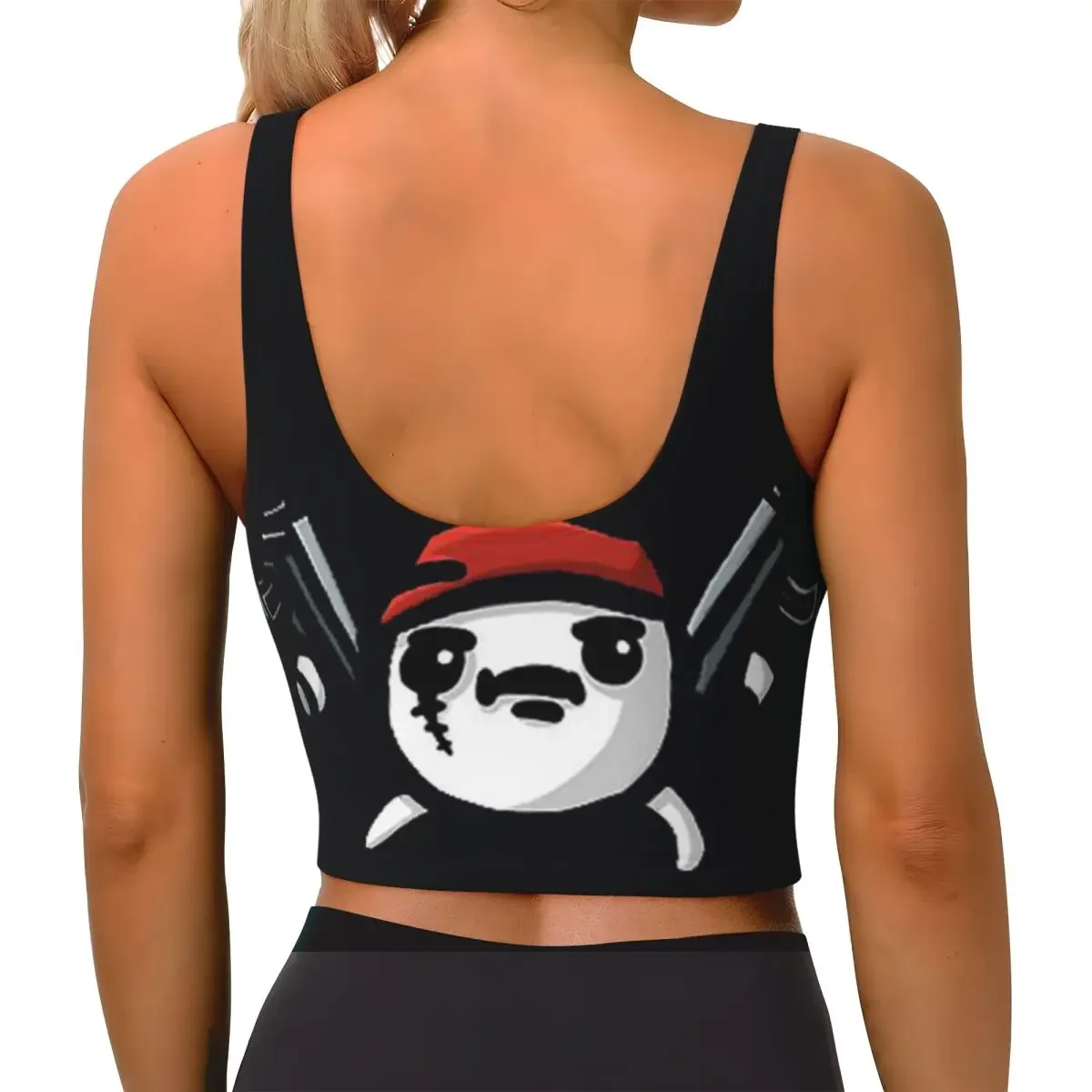 Custom Brotato Potato Women Sports Bra High Impact Vest Gym Workout Yoga Crop Tank Tops