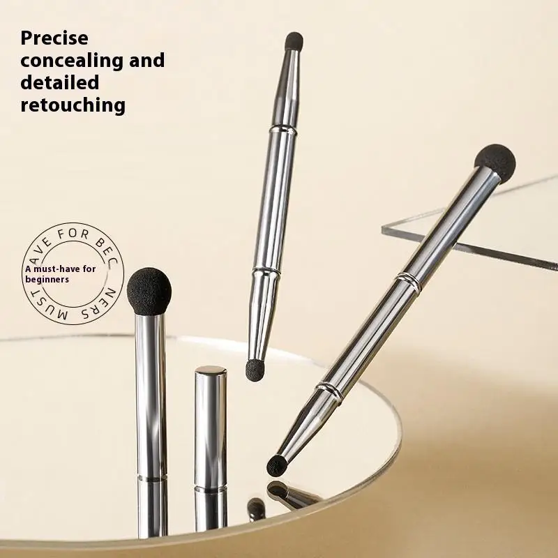 Doppelseitiges Make-up-Pinsel-Set, abnehmbarer Reisekontur-Concealer-Pinsel, Lidschatten-Konturpinsel, kosmetische Werkzeuge für das Gesicht
