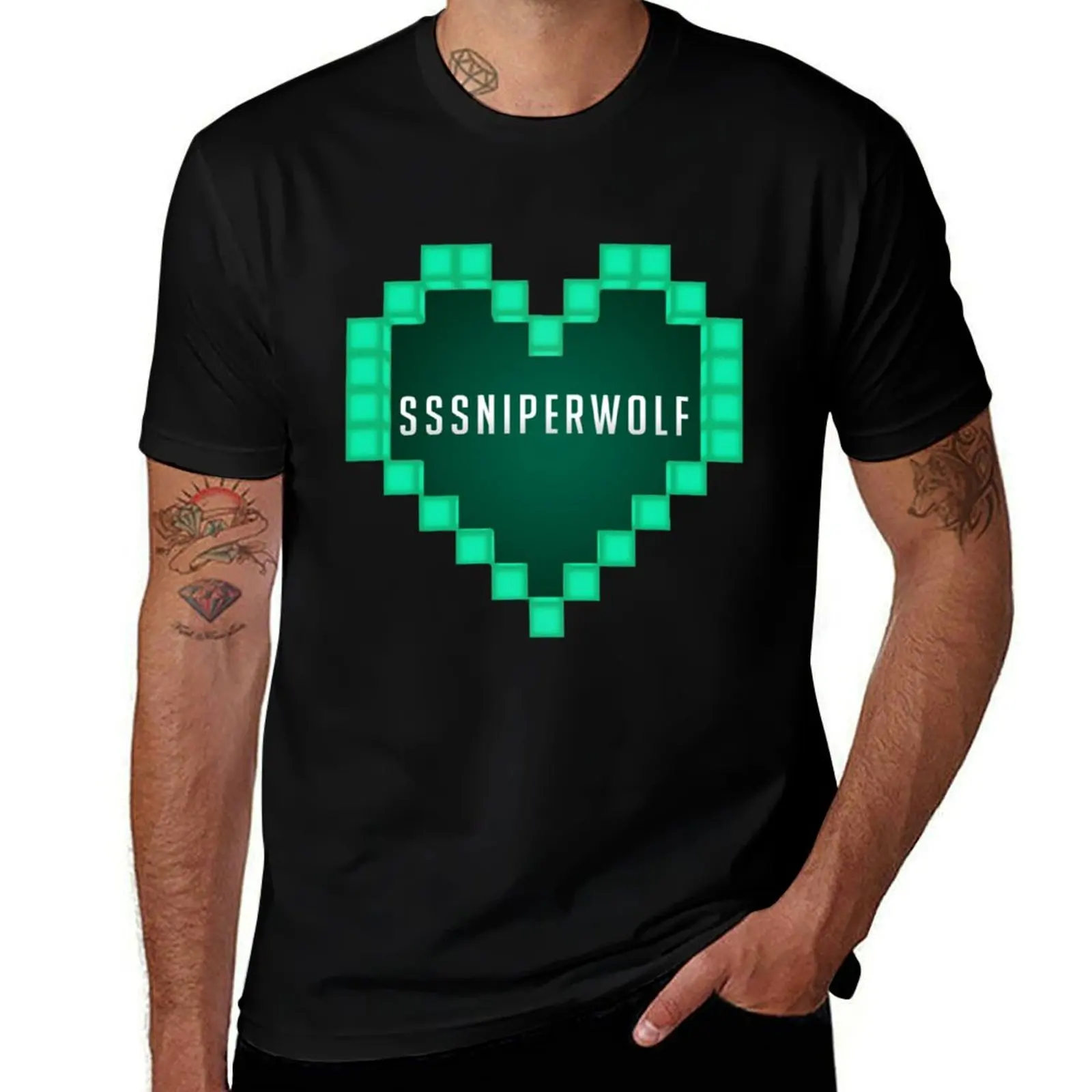 

sssniperwolf Just T-Shirt man tshirt t shirts for man cotton funny T-Shirt