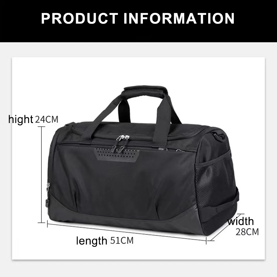 Sac de sport étanche pour homme et femme, fitness en plein air, sacs de sport portables, ultraléger, yoga, texte avec logo