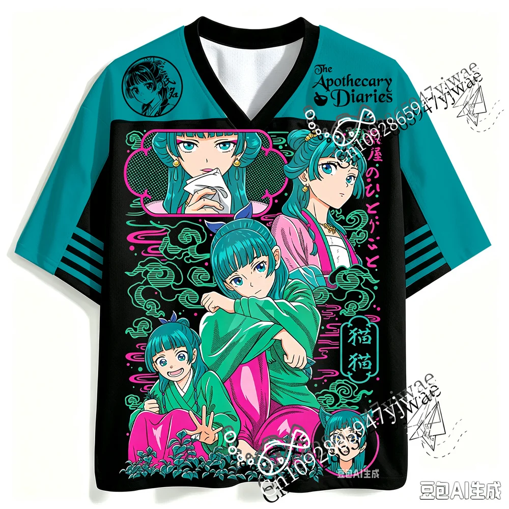Kusuriya No Hitorigoto Maomao&Jinshi 3d Graphic Printed Jersey Anime Fan Tee Fashionable Streetwear Summer Unisex Beach T-Shirt
