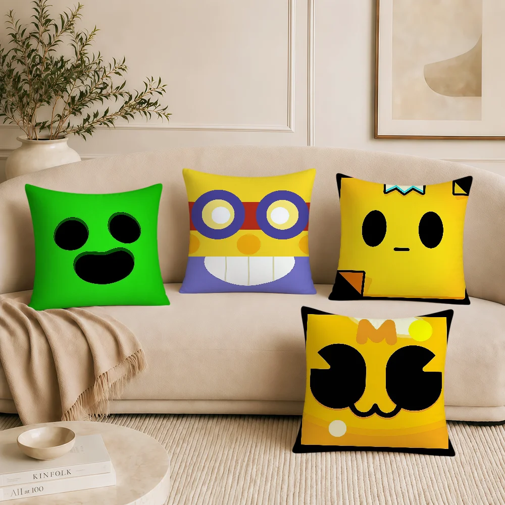 game meme face art soft pillowcase Double Sided S-Stars-ES Sofa K-KitS Home Living Room Decor hogar pillowcover b-BB-BrawlS gift