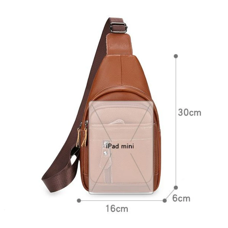 MOOWOO Genuine Leather Backpack For Women  Fashion Multi Purpose Women's Commuter Leisure Versatile Chest Bag Soft Leather Cowh