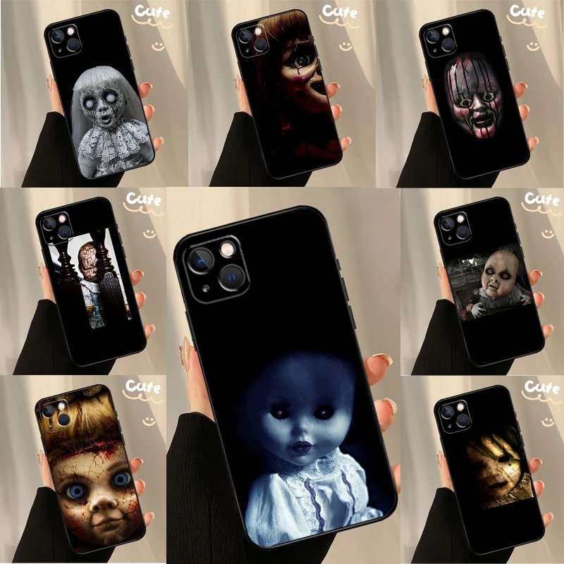 Creepy Dolls Case For iPhone 11 12 13 14 15 16 Pro XS Max  Plus X XR 12 13 Mini Back Cover