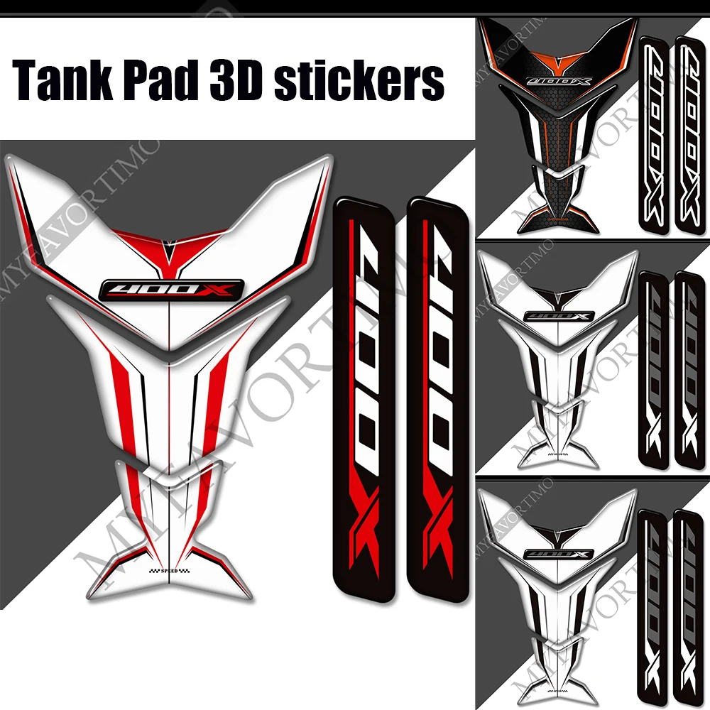 

Fuel Oil Kit Knee Helmet Tank Pad For Honda CB400X CB 400 X 400X Stickers Decal Protector Fairing Fender Emblem Logo